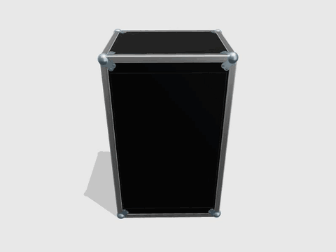 Configurable 19 inch Rack Case with sliding doors